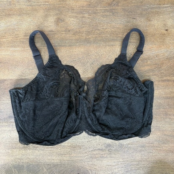 PANACHE Bra Size 38G Black Andorra Full Cup Underwire Lace - Picture 1 of 7